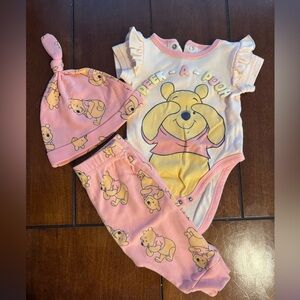Disney Pink Winnie the Pooh Baby Matching Set